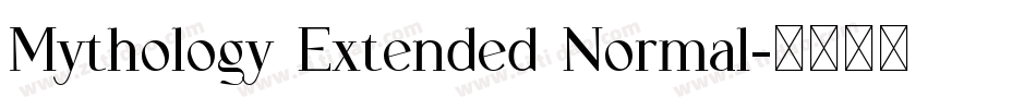 Mythology Extended Normal字体转换